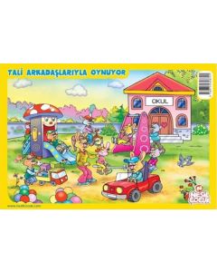 Tali Arkadaşlarıyla Oynuyor - Yapboz