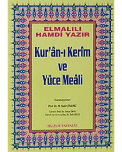Rahle Boy Kur’an-ı Kerim ve Yüce Meali (Ciltli)