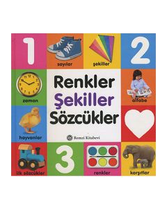 Renkler Şekiller Sözcükler (Ciltli)