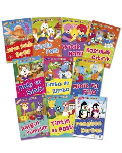 Mini Masallar 3 Set - 10 Kitap Takım