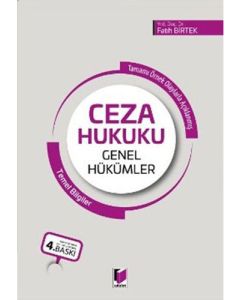 Ceza Hukuku Genel Hükümler