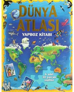 Dünya Atlası - Yapboz Kitabı (Ciltli)