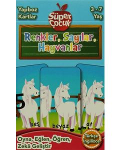 Yapboz Kartlar - Renkler, Sayılar, Hayvanlar