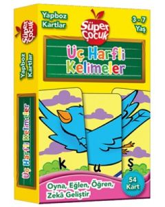 Yapboz Kartlar - Üç Harfli Kelimeler