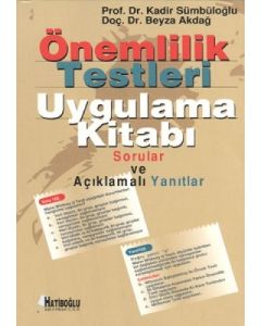Önemlilik Testleri Uygulama Kitabı