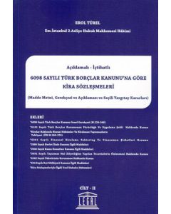 Açıklamalı- İçtihatlı 6098 Sayılı Türk Borçlar Kanunu' na Göre Kira Sözleşmeleri ( 2 Cilt Takım )