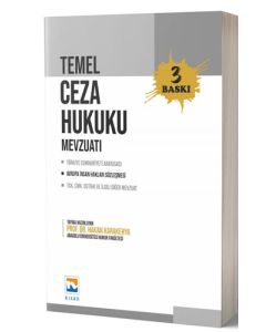 Temel Ceza Hukuku Mevzuatı (Ciltli)