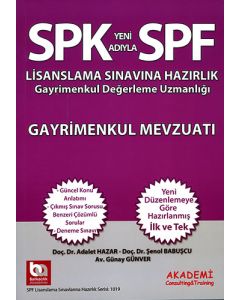 SPK yeni Adıyla SPF Gayrimenkul Mavzuatı