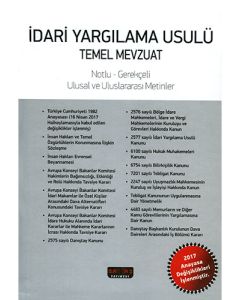 İdari Yargılama Usulü Temel Mevzuat (Ciltli)