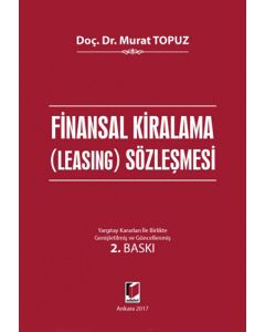 Finansal Kiralama (Leasing) Sözleşmesi (Ciltli)
