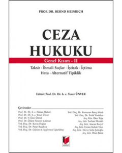 Ceza Hukuku Genel Kısım - II