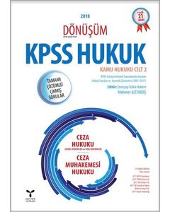 2018 Dönüşüm KPSS Hukuk Ceza Hukuku - Ceza Muhakemesi Hukuku