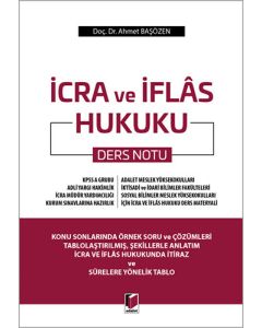İcra ve İflâs Hukuku Ders Notu