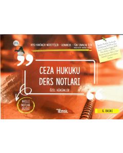 Ceza Hukuku Ders Notları Özel Hükümler