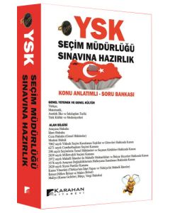 YSK Seçim Müdürlüğü Sınavına Hazırlık Konu Anlatımlı Soru Bankası