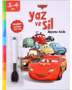 Yaz ve Sil Alıştırma Kitabı - Arabalar