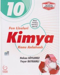 2019 10. Sınıf Fen Liseleri Kimya Konu Anlatımlı
