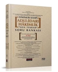 Hakimlik Kampı Adli - İdari Hakimlik Son Tekrar Soru Bankası (Ciltli)