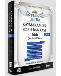 Plus Ultra Kaymakamlık Soru Bankası 666 Çözümlü Soru Cilt 2
