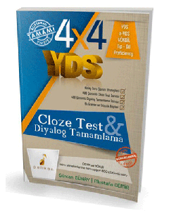 4x4 YDS Seti 3. Kitap Cloze Test ve Diyalog Tamamlama