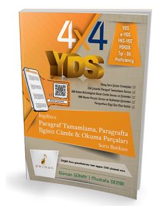 4x4 YDS Seti 2. Kitap Paragraf Tamamlama, Paragrafta İlgisiz Cümle ve Okuma Parçaları