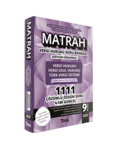 Matrah Soru Bankası - Vergi Hukuku Vergi Usul Hukuku Türk Vergi Sistemi