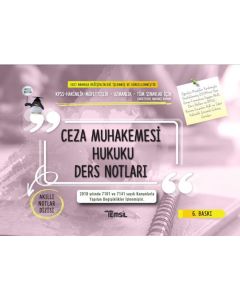 Ceza Muhakemesi Hukuku Ders Notları