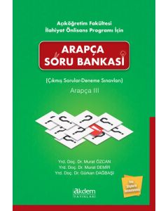Açıköğretim Fakültesi İlahiyat Önlisans Programı İçin Arapça Soru Bankası