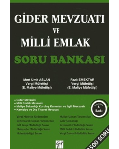 Gider Mevzuatı ve Milli Emlak Soru Bankası