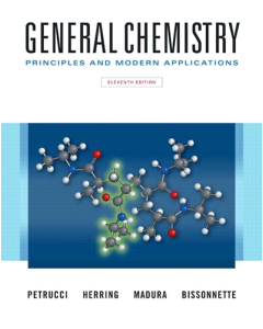 General Chemistry - Principles and Modern Applications