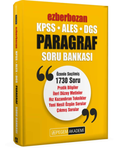 2020 KPSS ALES DGS Ezberbozan Paragraf Soru Bankası