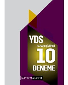 2020 YDS Tamamı Çözümlü 10 Deneme