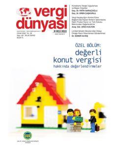 Vergi Dünyası Dergisi Sayı:461 Ocak 2020