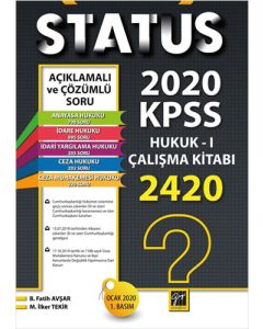 Status 2020 KPSS Hukuk - 1 Çalışma Kitabı