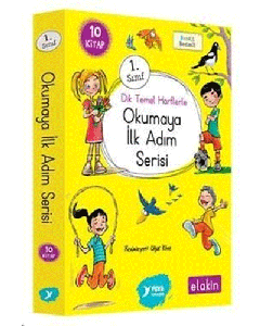Okumaya İlk Adım Serisi 1.Sınıf - Dik Temel Harflerle (10 Kitap Takım)