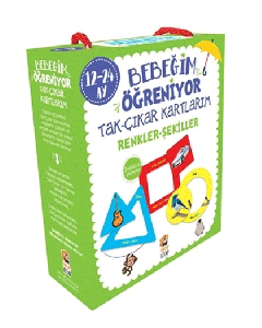 Bebeğim Öğreniyor - Tak Çıkar Kartlarım Renkler Şekiller (12 - 24 Ay)