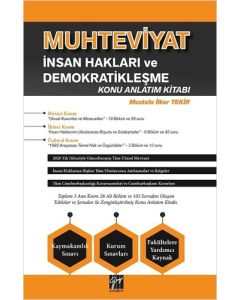Muhteviyat - İnsan Hakları ve Demokratikleşme Konu Anlatım Kitabı