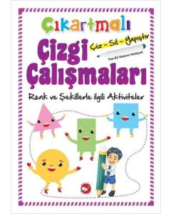 Çıkartmalı Çizgi Çalışmaları - Renk ve Şekillerle İlgili Aktiviteler