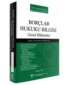 Borçlar Hukuku Bilgisi Genel Hükümler