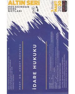 İdare Hukuku Hocasından Ders Notları