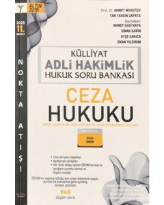 2020 Külliyat Adli Hakimlik Hukuk Soru Bankası - Ceza Hukuku