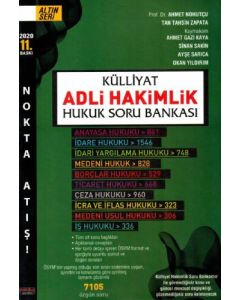 Külliyat Adli Hakimlik Hukuk Soru Bankası