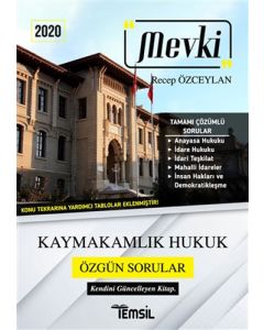 Mevki Kaymakamlık Hukuk Özgün Sorular