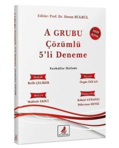 A Grubu Çözümlü 5 'li Deneme