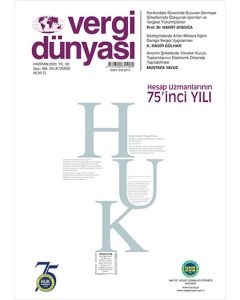 Vergi Dünyası Dergisi Sayı:466 Haziran 2020