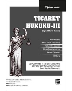 Reform Serisi - Ticaret Hukuku 3
