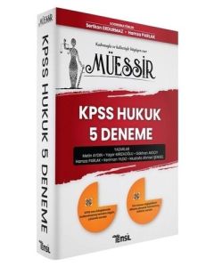  MÜESSİR KPSS Hukuk 5 Deneme
