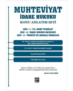 Muhteviyat İdare Hukuku Konu Anlatım Seti (3 Cilt) 