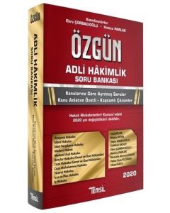 2020 Özgün Adli Hakimlik Soru Bankası