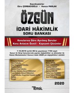 2020 Özgün İdari Hakimlik Soru Bankası